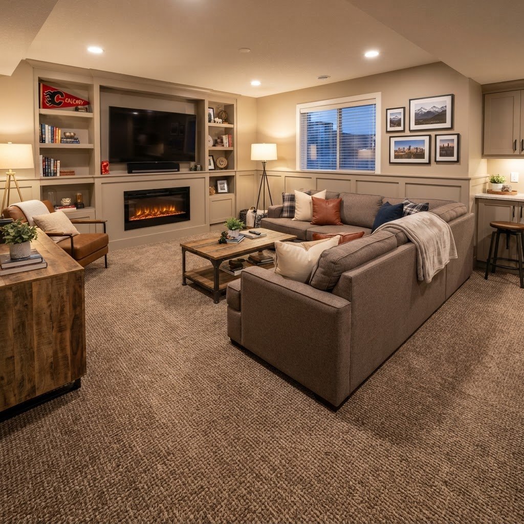 basement carpet project